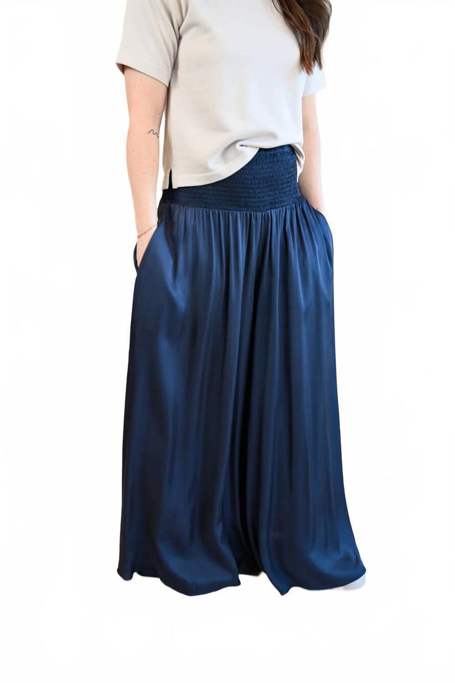 NEW TRAFFIC PEOPLE garden avenue pull on trouser in blue